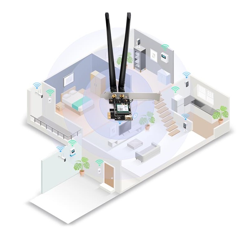 D-Link DWA-X582 AX3000 Wi-Fi 6 PCIe Adapter with Bluetooth 5.0