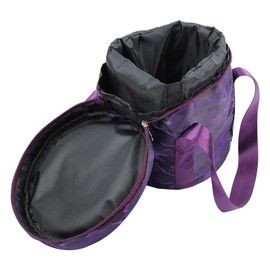Singing Bowl Bag Dual Zip Music Bowl Case Handle Crystal Bowl Storage Bag Crystal Singing Bowl Carry Bag (10 Inch Pure Purple)