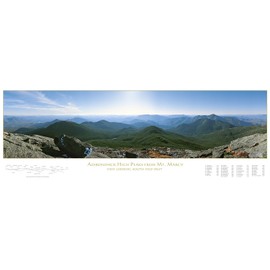 Carl E. Heilman II Adirondack Poster, Mount Marcy South and West View, 16" x 44.5" - MMSW