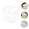 Levemolo Plastic Square Bucket Food Storage Container Handle Food Grade