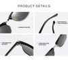 EJDHA Retro Half Frame Sunglasses Black Gold UV Protection Mirrored