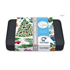 Talens Van Gogh x Pen Love Water Colour Pocketbox with 12 Watercolour Paints