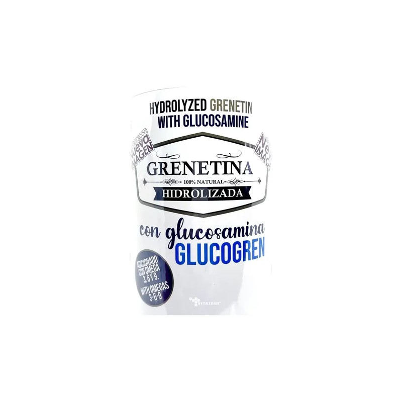 3 Botes Grenetina Hidrolizada Con Glucosamina 500 Grs Pretty