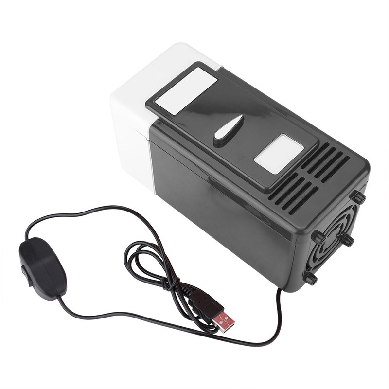 PC USB Mini Refrigerator Fridge Beverage Drink Can Cooler Warmer