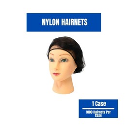 PackagingSuppliesByMail Food Service Hair Nets, Latex Free, Brown, 18 Inches, 1000 Pack