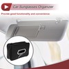 X AUTOHAUX Car Sunglasses Case Universal Sun Visor Sunglasses Holder