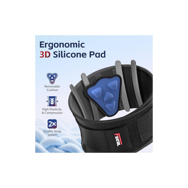 FEATOL Soporte de espalda para alivio del dolor de espalda