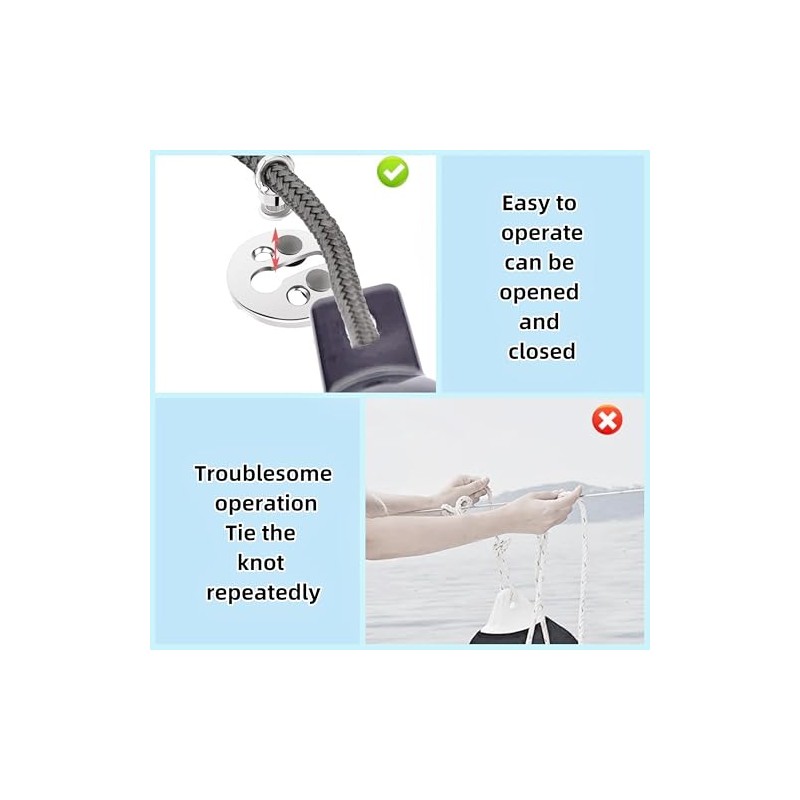 316 Stainless Steel Boat Fender Lock Kit - Durable Quick