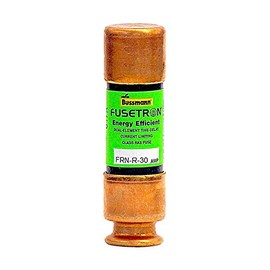 Bussmann FRN-R-30 Amp Brass 250-Volt Fusetron Dual Element Time-Delay RK5 Cartridge Fuse