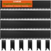 LAVEVE Landscape Edging Galvanized Steel Black, Hammer-in Metal Garden Edging