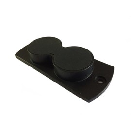 U.S. Solid 2-Pack Gun Magnet Mount with Protective Rubber Coating, for Concealed Mounting of Handguns, Pistols, and Revolvers in Home,Truck, Office, or Car