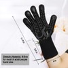 BBQ Gloves, 1472°F Heat Resistant Grilling Gloves Silicone Non-Slip Oven