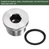 YOKIVE M24 x 1.5 Stainless Steel Pipe Plug, Internal Hex