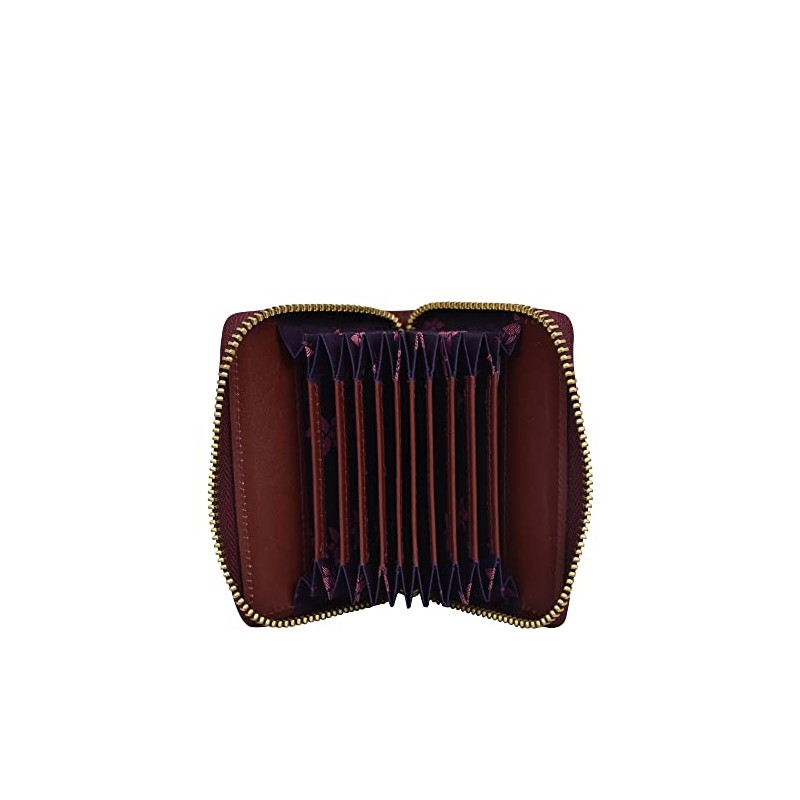 Anuschka Hand-Painted Leather, Croco Embossed Berry