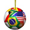 Sam Sandor - World Cup Soccer Ball - Round Ceramic