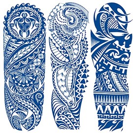 3-Sheet Semi Permanent Temporary Tribal Tattoo
