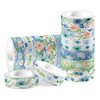 Blue Rose and Washi Tape Set 12 Rolls Floral Decorative
