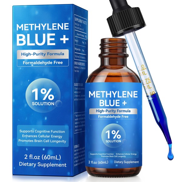 Methylene Blue 1% for Brain Health & Cognitive Support, Promotes