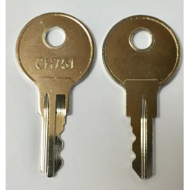 Southco 1 Pair (2 keys) CH751 RV Keys, Hurd Keys, CH751 RV Camper Trailer Key, CH-751