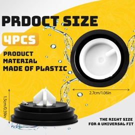 XIYING 4 Pcs Diaphragm Washer, Flush Valv Valve Seal, Cistern Fill Toilet Inlet Cistern Seal Valve for Ball Valves Fill Valves