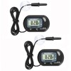 AQUANEAT 2 Pack Aquarium Thermometer, Fish Tank Thermometer, Digital Temperature