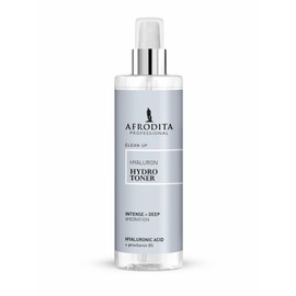 Afrodita Professional Hyaluron Hydro Toner Facial Toner 190 ml Moisturising Toner with Hyaluronic Acid & Provitamin B5 Alcohol-Free for Dry and Sensitive Skin