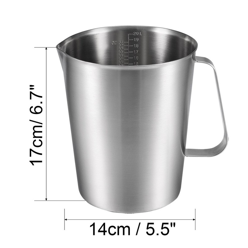 uxcell Measuring Cup 2000ml 64OZ, 2 Measuring Scales, Including ML