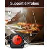 BFOUR BBQ Thermometer Wireless, Large LCD Digital Meat Thermometer Wireless