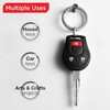 Metal Key Rings Large Flat Split in Bulk Heavy Duty