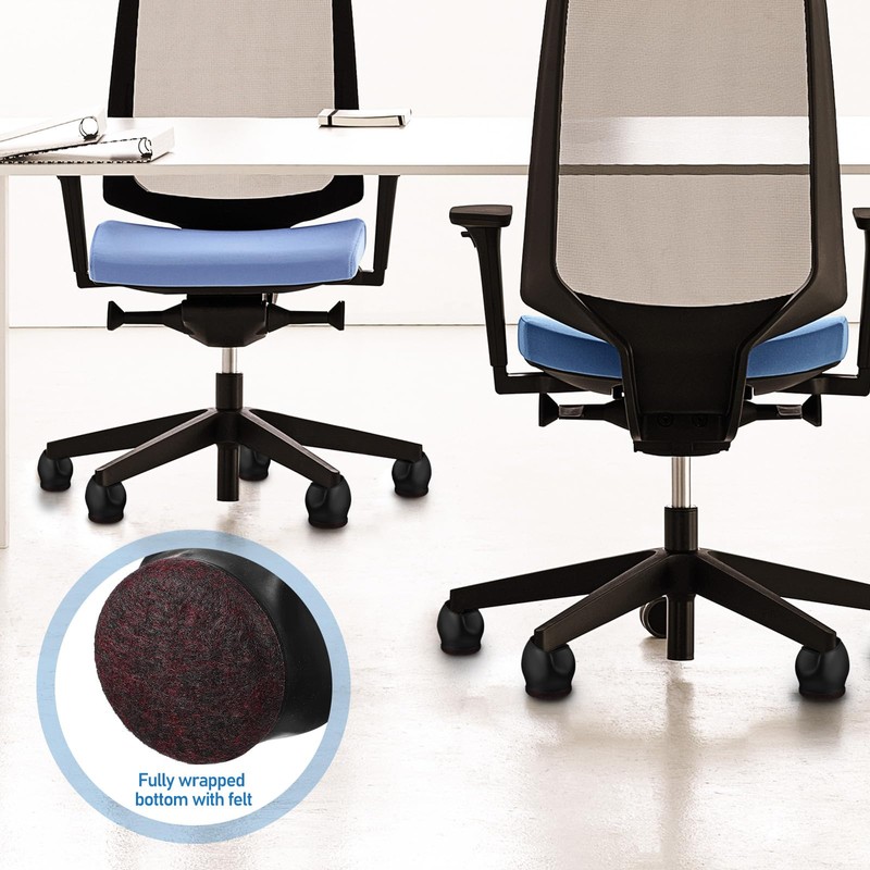 Veemoon 10pcs Office Chair Caster Stopper Cup Chair Wheel Protector