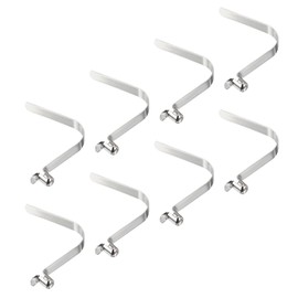 PATIKIL 8x5.5mm Kayak Paddle Snaps, 8Pack Pole Push Button Spring Clips Steel Hollow Button Locking Tube Single Pin for Camping Awning Tent Pole