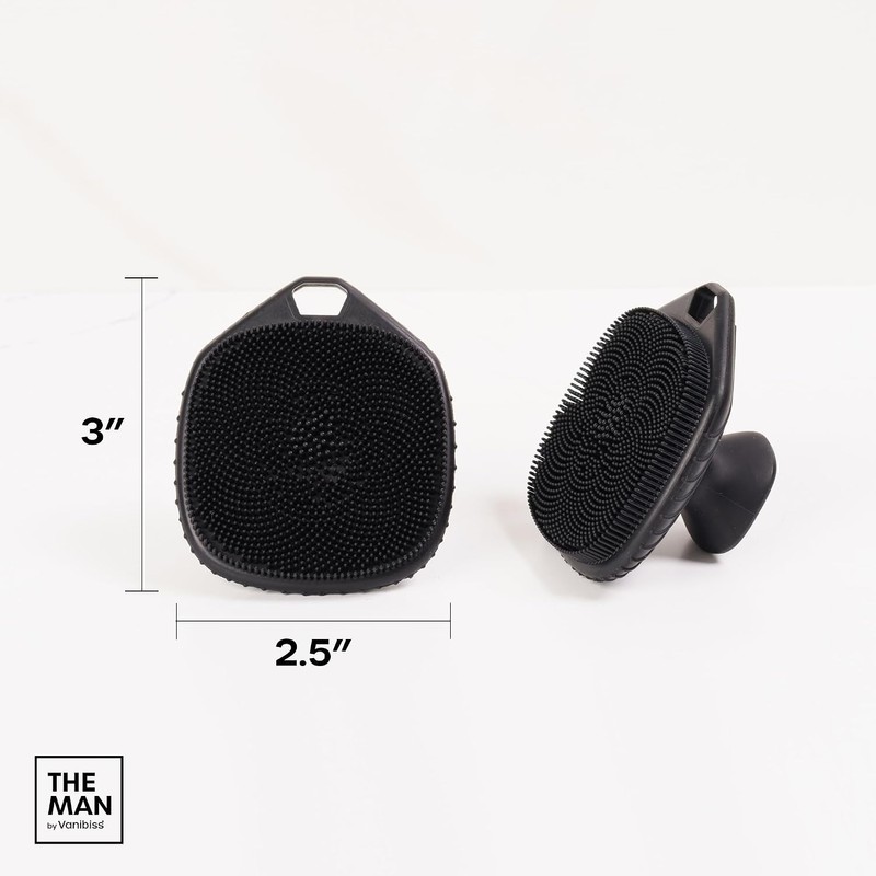 Limpiador facial de silicona Vanibiss The Man Scrubber para una