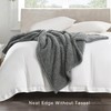 HORIMOTE HOME Ultra Soft Grey Fleece Sherpa Throw Blanket,Light Weight