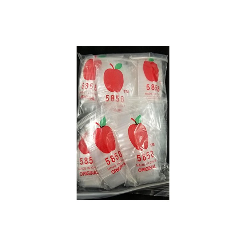 5858 Original Mini Resealable 2mil Plastic Bags 5/8" x 5/8"