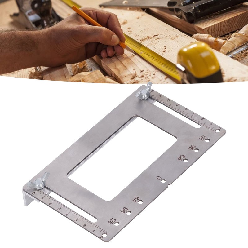 Cabinet Hardware Jig Stainless Steel Furniture Handle Punch Locator with