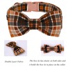 Lionet Paws Dog Collar with Bow Tie, Durable Comfortable Cotton