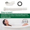 Low Profile 1 1/2 P Trap, Flexible Bathtub Shower Drain