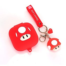 Fit Designed for Powerbeats Pro Earbuds, Suublg Cartoon Silicone Case Protective Cover with Cute Doll Keychain Full Body Anti-Lost Lanyard for Powerbeats Pro Wireless Headphones