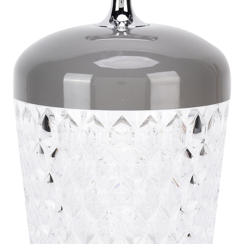LED Crystal Table Lamp 3 Color Dimming USB Rechargeable Night
