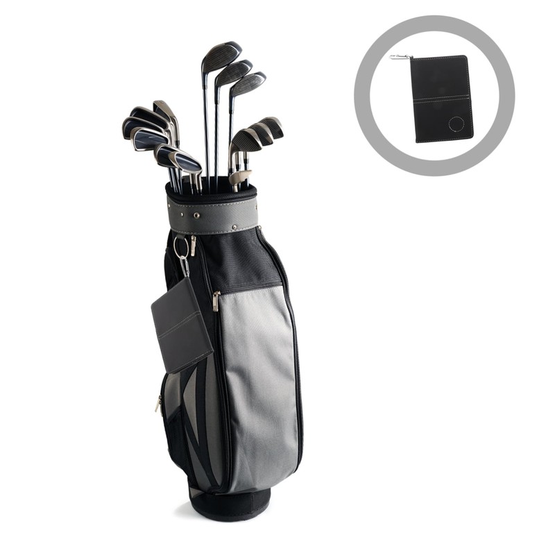 Kisangel Pu Leather Golf Scorecard Holder Stylish Scorebook for Golfing
