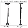Height Adjustable Aluminum Alloy Cane with T Handle 4-pronged Pivot