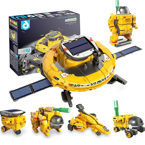 Solar Robot Stem Projects For Kids Ages 8-12 10-14 Space Toys Science Robotic Kit Experiment Kid Robot Model Engineering For Teen Building Gift Ideas For Girls Boys Toys 8 9 10 11 12 13 14 Year Old Up