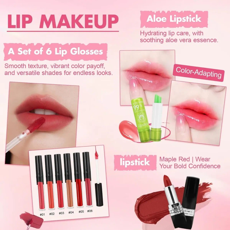 Kit De Maquillaje Para Adolescentes Y Niñas, Set De Regalo