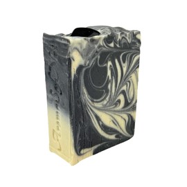 AROMASOFNAT - All Natural Handcrafted Artisan Soap Bars - Pine Scented Organic Soap Bar with Exfoliating Loofah and Tourmaline Gemstone (1 Pack) - For Washing & Moisturizing Full Body, Hands & Face