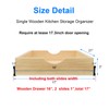Sawjut Pull Out Cabinet Organizer, Slide Out Wood Drawer Shelf,