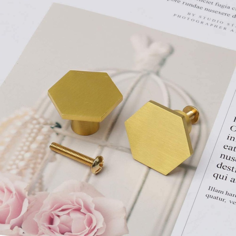 IME Drawer Knobs, Brass Cabinet Door Knobs Furniture Cupboard Pull