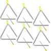 Set of 6 Triangle Instruments, Musical Instruments, Triangle, 5 Inch,