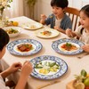 ZRLABL Lemon Floral Disposable Paper Plates, 40 Pack, 9 Inch