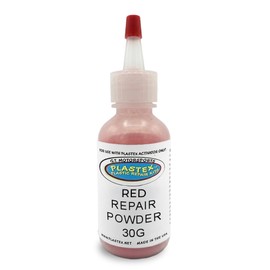 Plastex Plastic Repair Kits - Powder Refill 30g. Easily Glue, Repair, Remake Broken Plastic, Fiberglass, Wood & More! (Red)