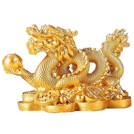 Dragon Figurine, Feng Shui, 5 Claws, Dragon, Interior, Living Room, Entrance Object, Figurine, Money Up, Prayer, Luck Up, Good Luck Goods, Good Luck Figurine, 2 Types of Designs (3.1 x 1.8 x 2.0